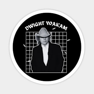 Dwight yoakam --- 80s aesthetic Magnet